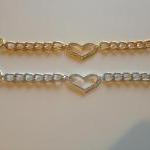 Rhinestone Heart Bracelet